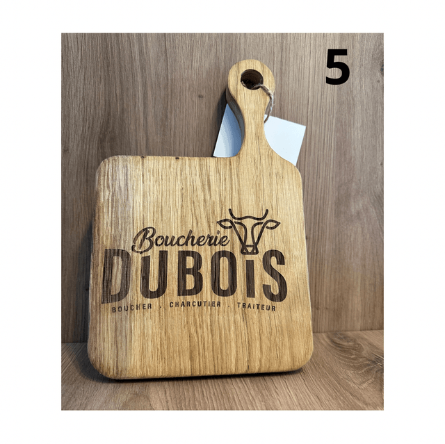 Planche apéro en chêne personnalisable au graveur laser, Taille et forme sur-mesure  🪵 